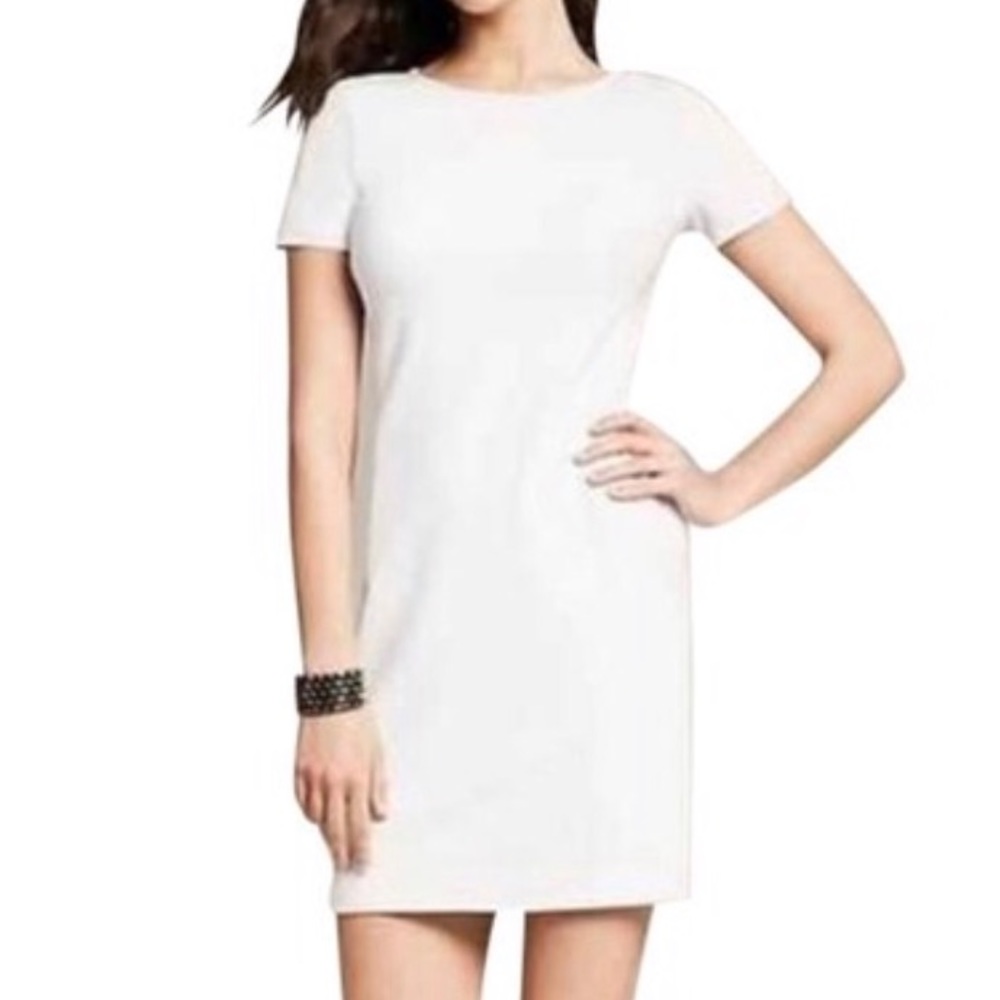 NWT BR Leather Sleeve Dress